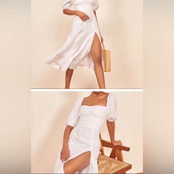 Reformation Belgium Linen Dress NWT size 2 and 4 - Picture 2 of 15